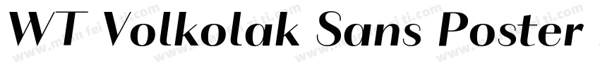 WT Volkolak Sans Poster Regular字体转换